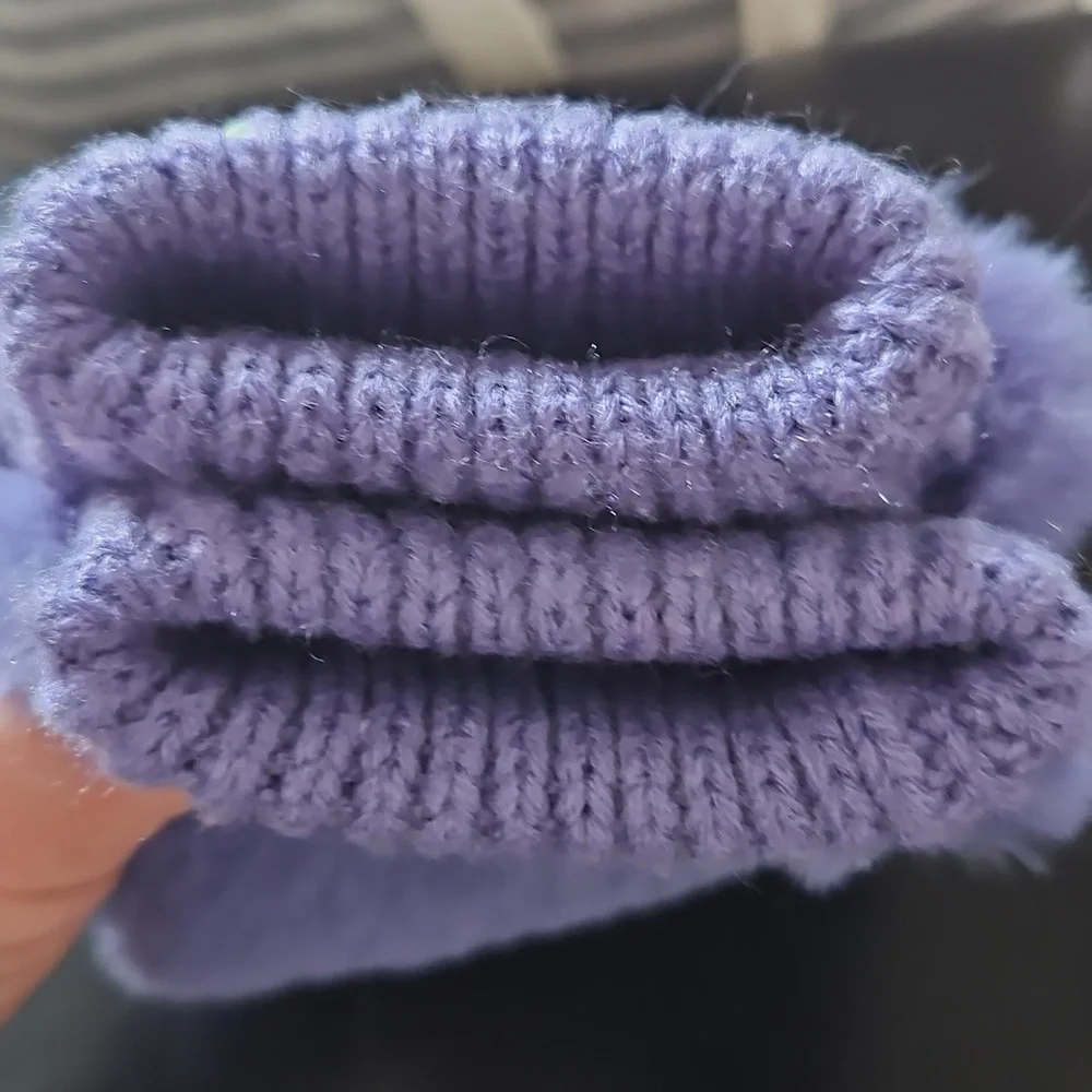 Cozy Purple Kids Mittens